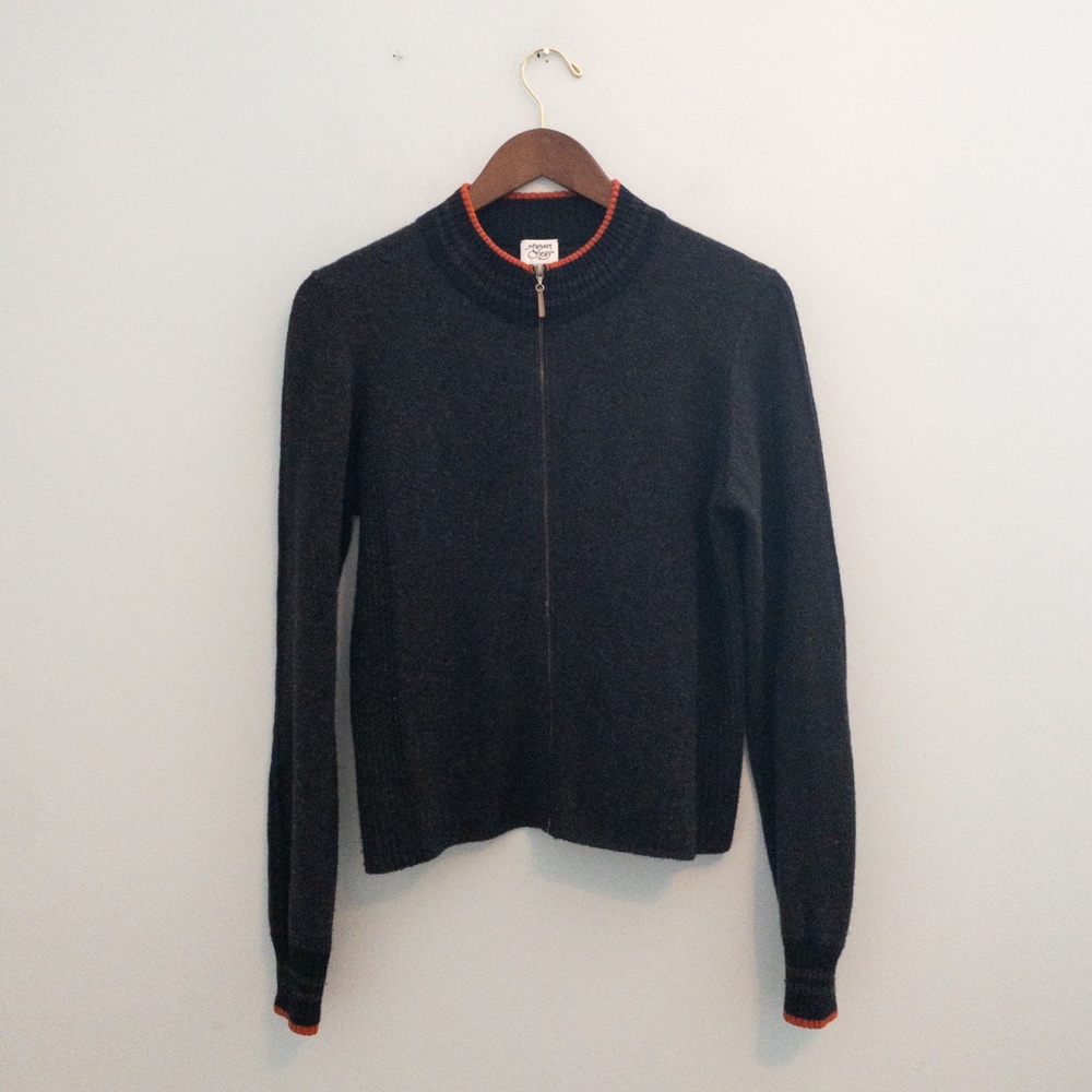 Margaret O'Leary Zip Front Cashmere Cardigan